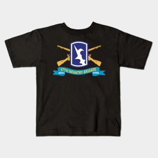 67th Infantry Brigade w Br - SSI - Ribbon X 300 Kids T-Shirt